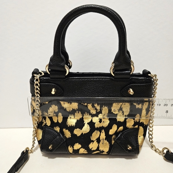 Juicy Couture - Beverly Mini Daydreamer Purse in Black & Gold Leopard Print - Picture 12 of 12